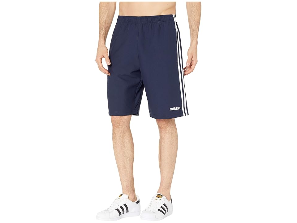 

adidas Essentials 3-Stripe Woven Shorts (Raw Khaki) Men's Shorts
