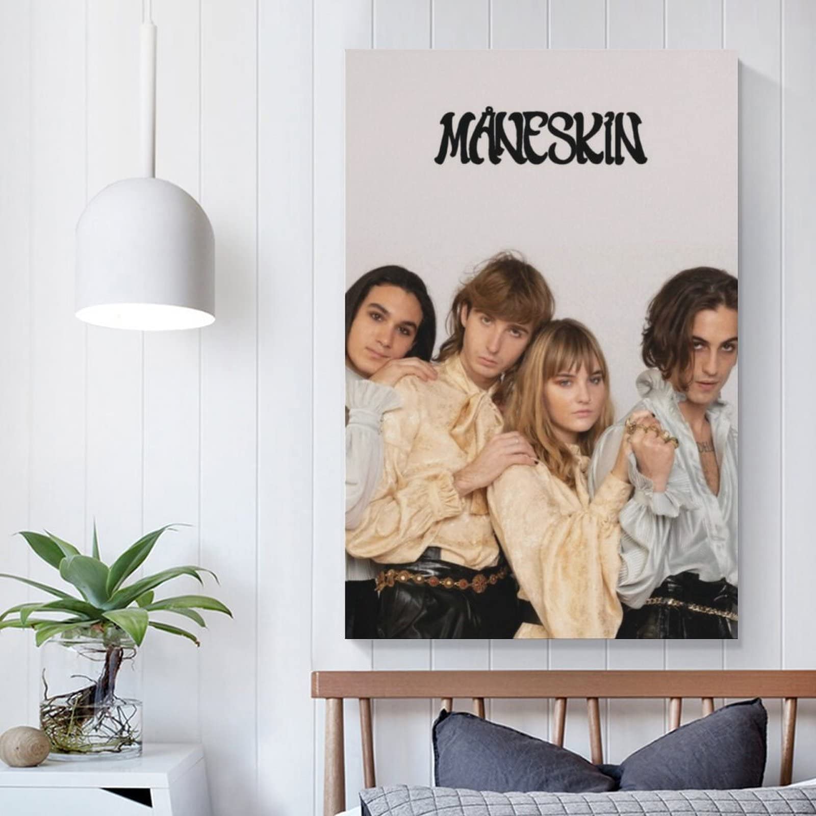 HHYWWD Poster E Stampe Senza Cornice 40 * 60CM Måneskin poster tela parete arte camera immagini per camera da letto regali decorazione