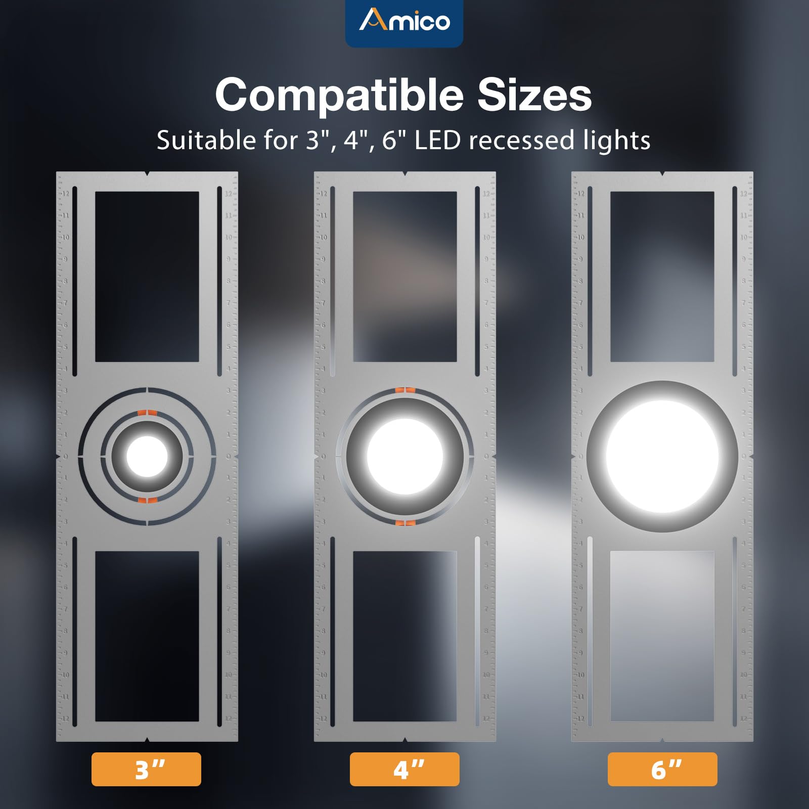 New Construction Light Mounting Plate - Amico -3 New Construction Light Mounting Plate - Amico -3