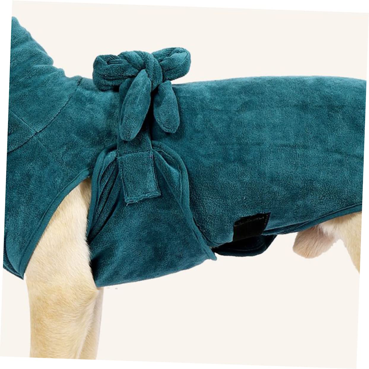 Hohopeti Peignoir pour Chien Absorbant Et Réglable Robe De Bain Sèche Rapidement pour Chiens Et Chiots