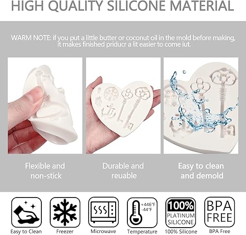 Miniatura 7 de Moldes de fondant molde de silicona para decoración de tartas suministros para hornear del día de San Valentín para cupcakes galletas chocolate de