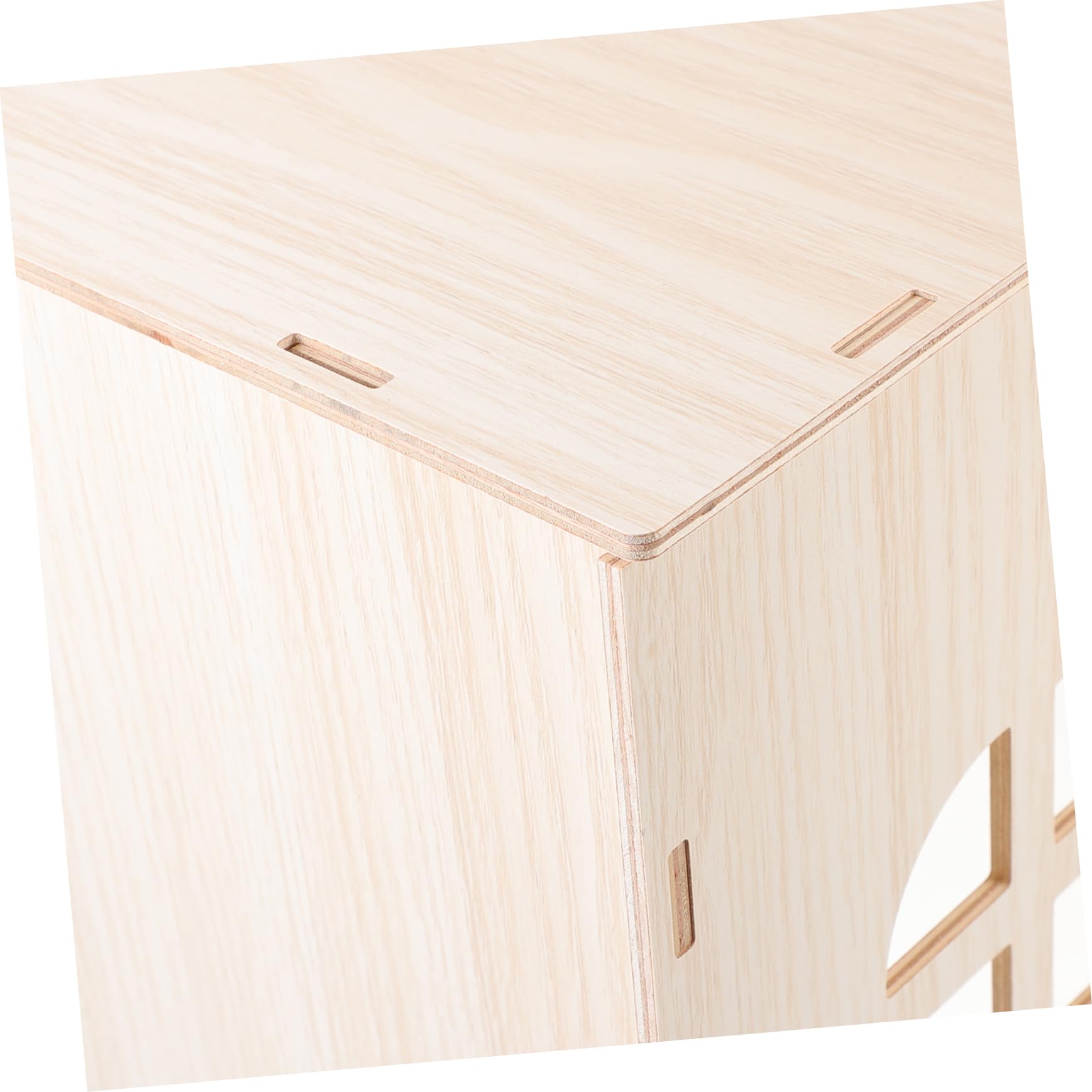 POPETPOP Casa de Madera Beige para Hámster y Conejos, Nido Refugio Resistente para Pequeños Roedores, Refugio Cómodo y Seguro para Mascotas Pequeñas