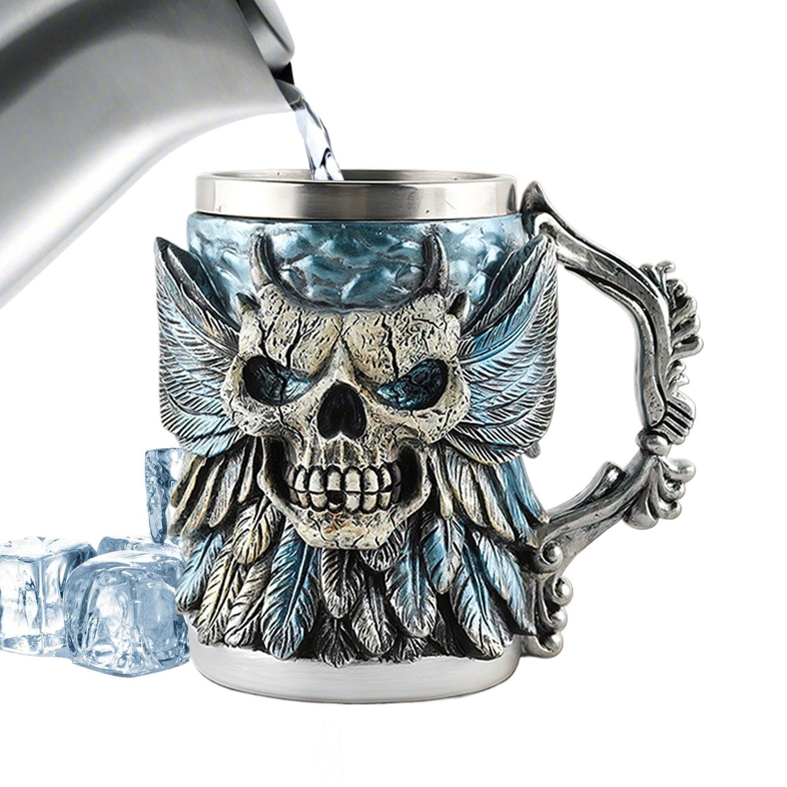 Gobelet design tête de mort Env. 500 ml Halloween Squelette Design Gobelet