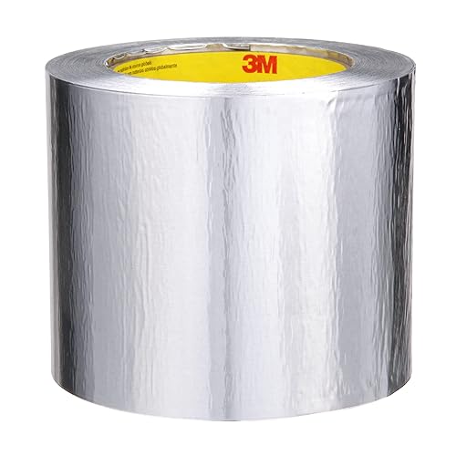 Miniatura 2 de 3M Cinta de papel de aluminio, 4 in x 60 yardas 4.6 mil, 425, papel de aluminio, plata (paquete de 2)