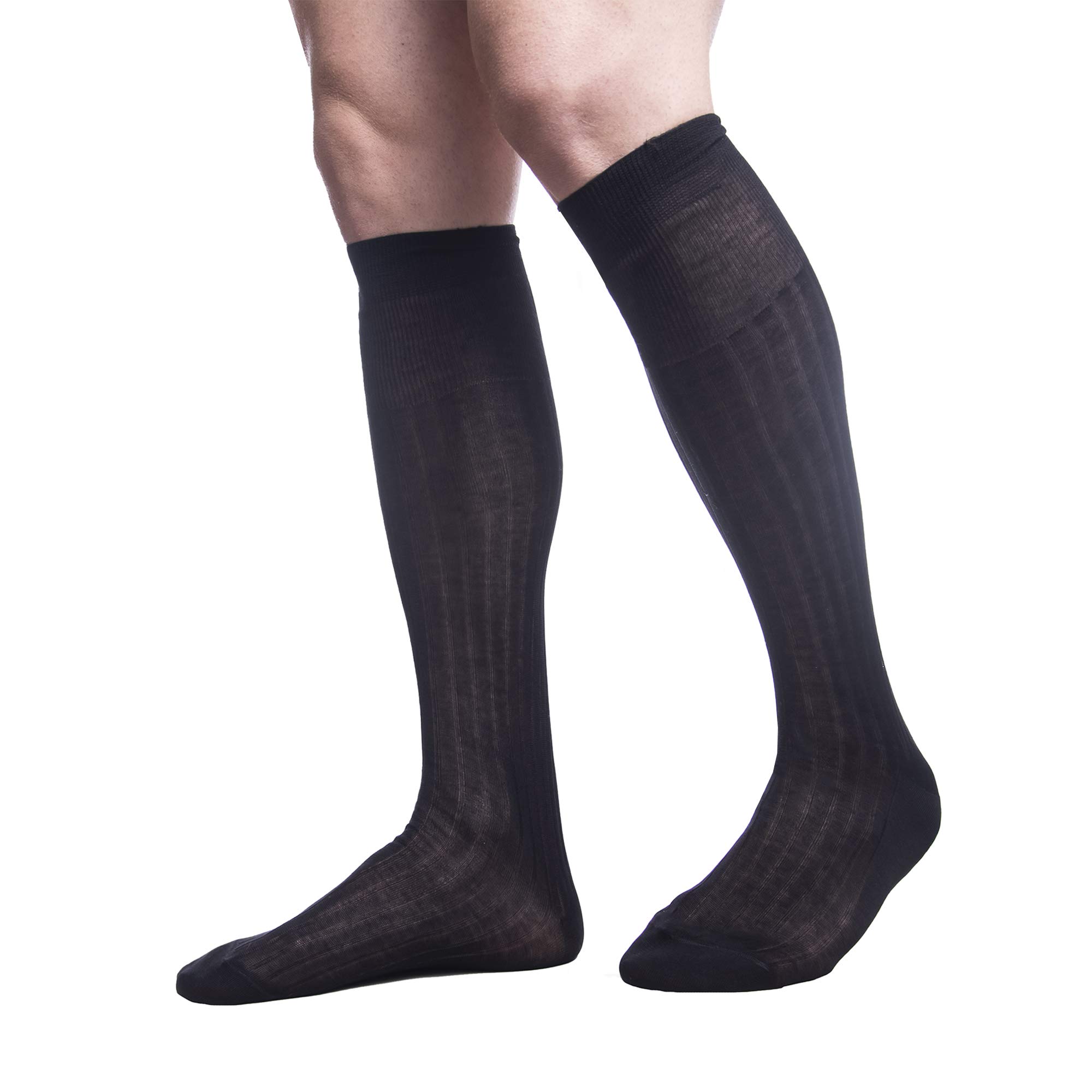PETTI Artigiani Italiani - Calzini, Calze Uomo, Calzino Uomo, Calze Lunghe e Corte Uomo, 6 Paia Calze Uomo Filo di Scozia, 100% Made in Italy