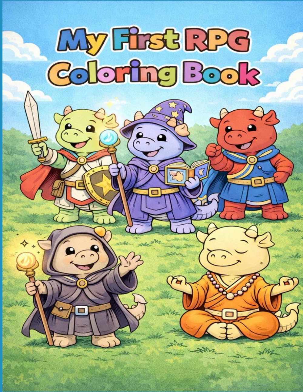 My First RPG Coloring Book: A–Z Dragon Classes