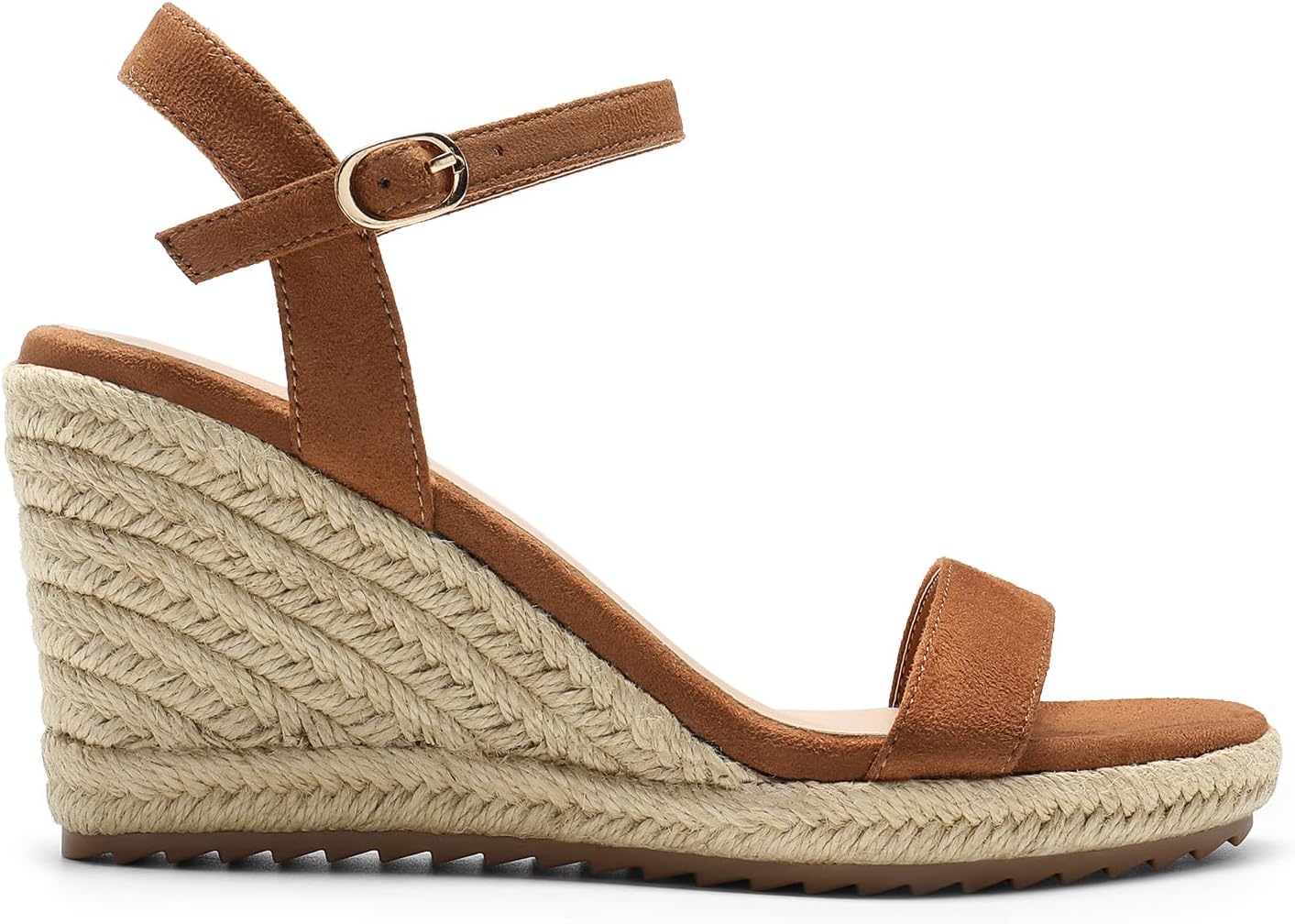 DREAM PAIRS Espadrilles Wedge Sandals for Women, Women's Open Toe Summer Dressy Sandals with Adjustable Ankle Strap and Soft Footbed - Image 4