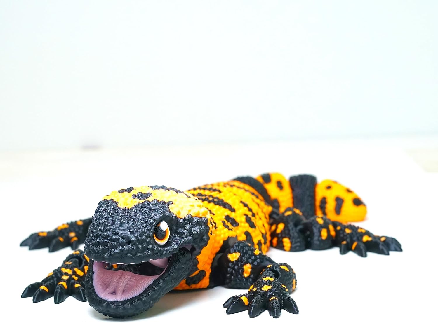 3D Printed Animal Lizard Fidget Toy,3-D Printing Creatures Articulated Stuff Cheap Things,Cool Gecko Dragon Prints Reptiles Action Figure Alligator Gifts Printer Little Live Pets,Home Office Decor