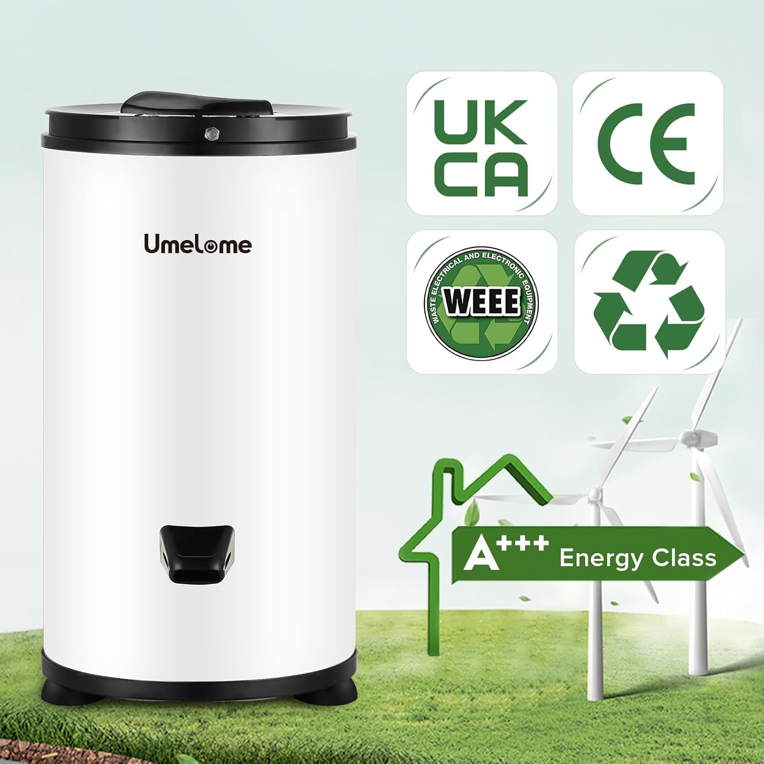 Wäscheschleuder 2800 U/min 6kg Energieklasse A+++ Weiß