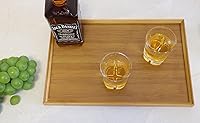 Vista 7 de Whiskey Rocks - Juego de 4 vasos transparentes de 6.5 onzas (6.3 fl oz) con base sólida pesada, buenos para Bourbon Jack Daniels Tennessee y Scotch