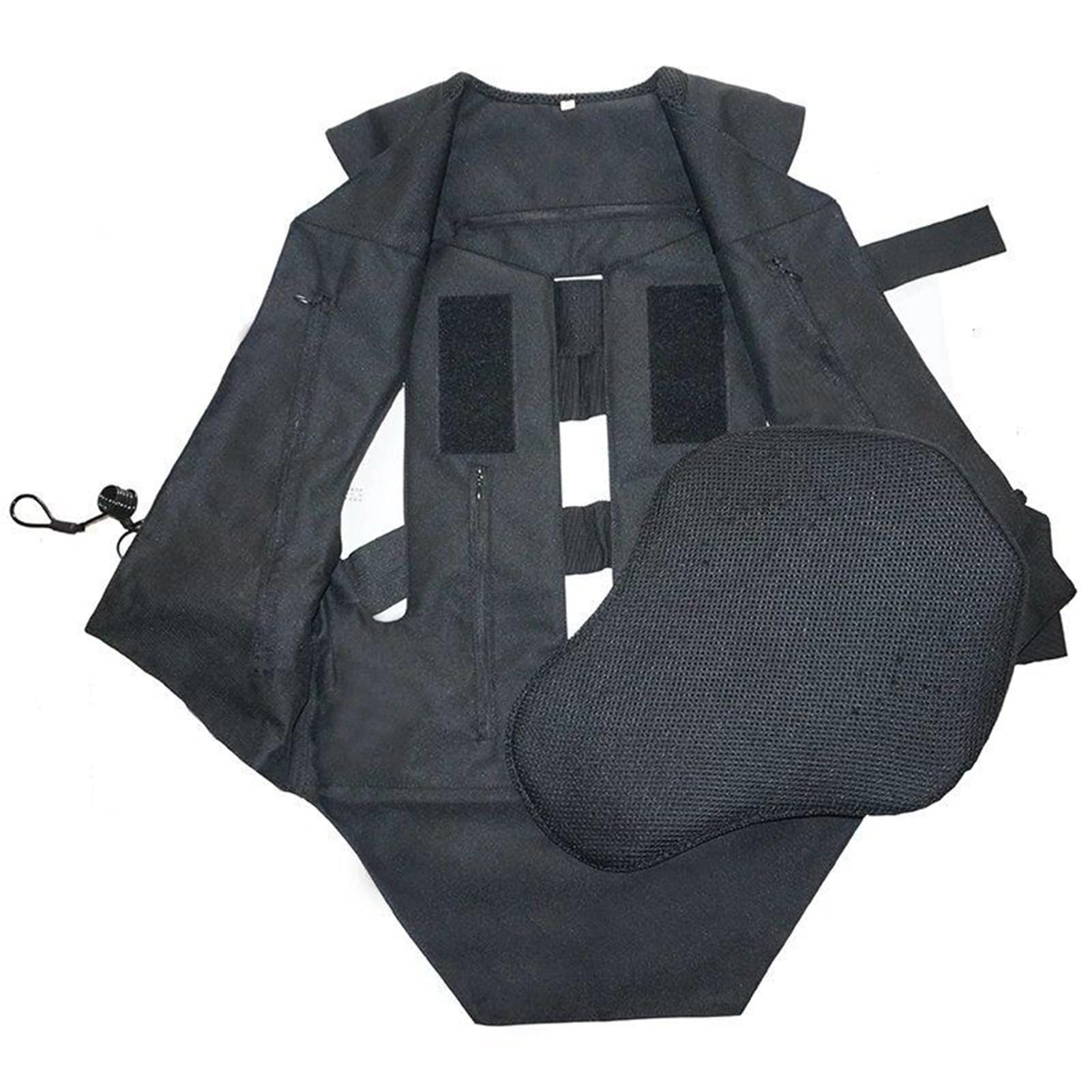 Chaleco de equitación con airbag reutilizable for hombres, mujeres y jóvenes, 0.1S, con protección for cuello, coxis, pecho y espalda.