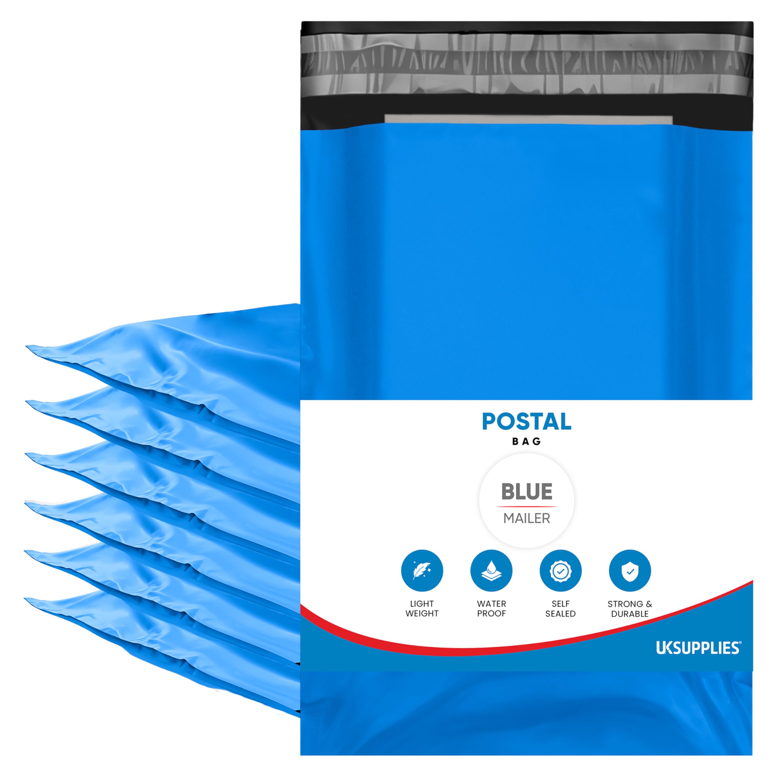 UK SUPPLIES LIMITED Blue Mailing Bags Waterproof Peel & Seal Envelopes (Pick Any Sizes & Qty) Parcel Bag Postage Mailers Delivery Bags for Shipping Posting & Packaging (XX-Large, 17" x 24") 25 Pack