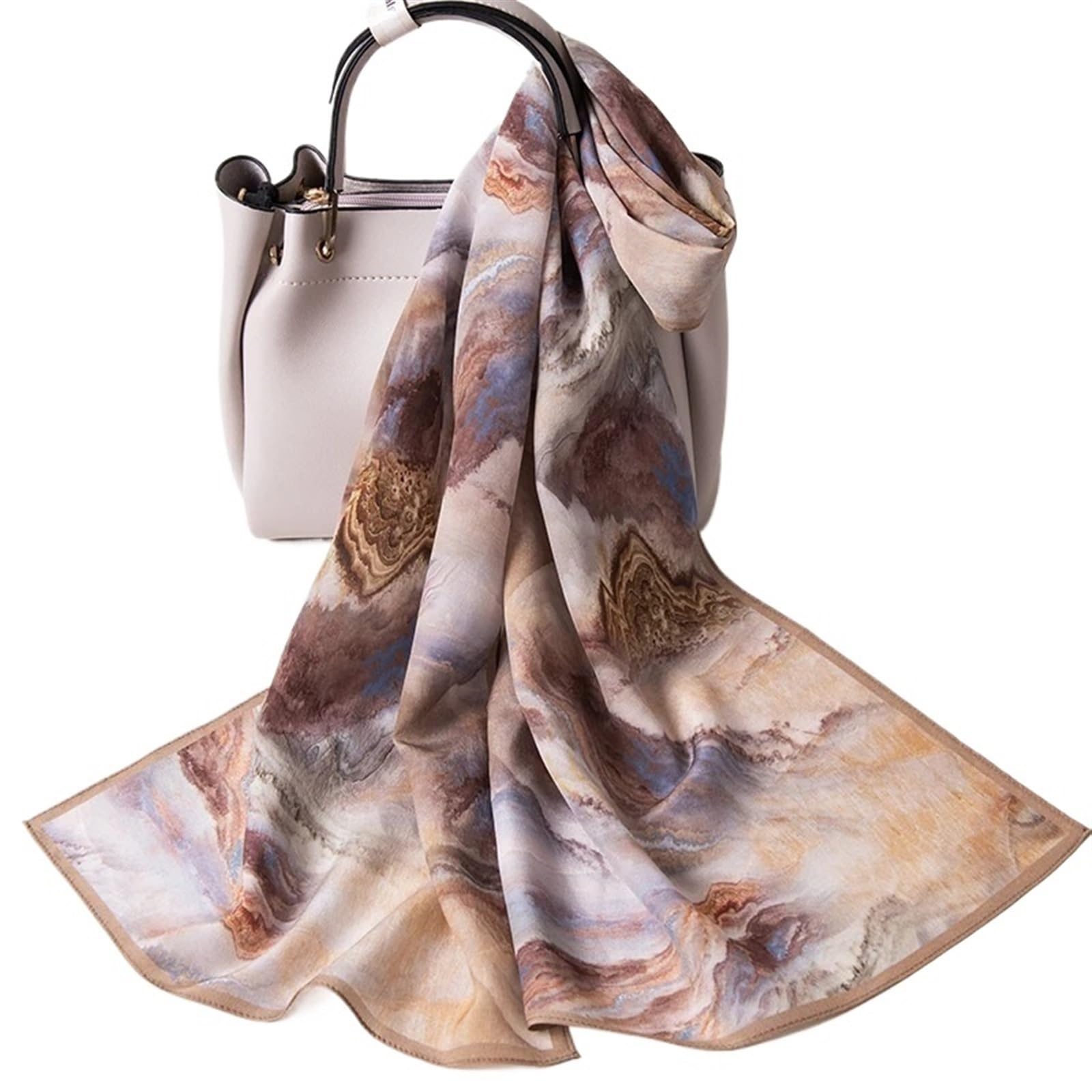 Chales de Seda for Mujer, pañuelo for la Cabeza, Estampado de Seda Natural, pañuelo Largo for Mujer, Seda Pura para Bodas, Bailes y Fiestas(Color 5)