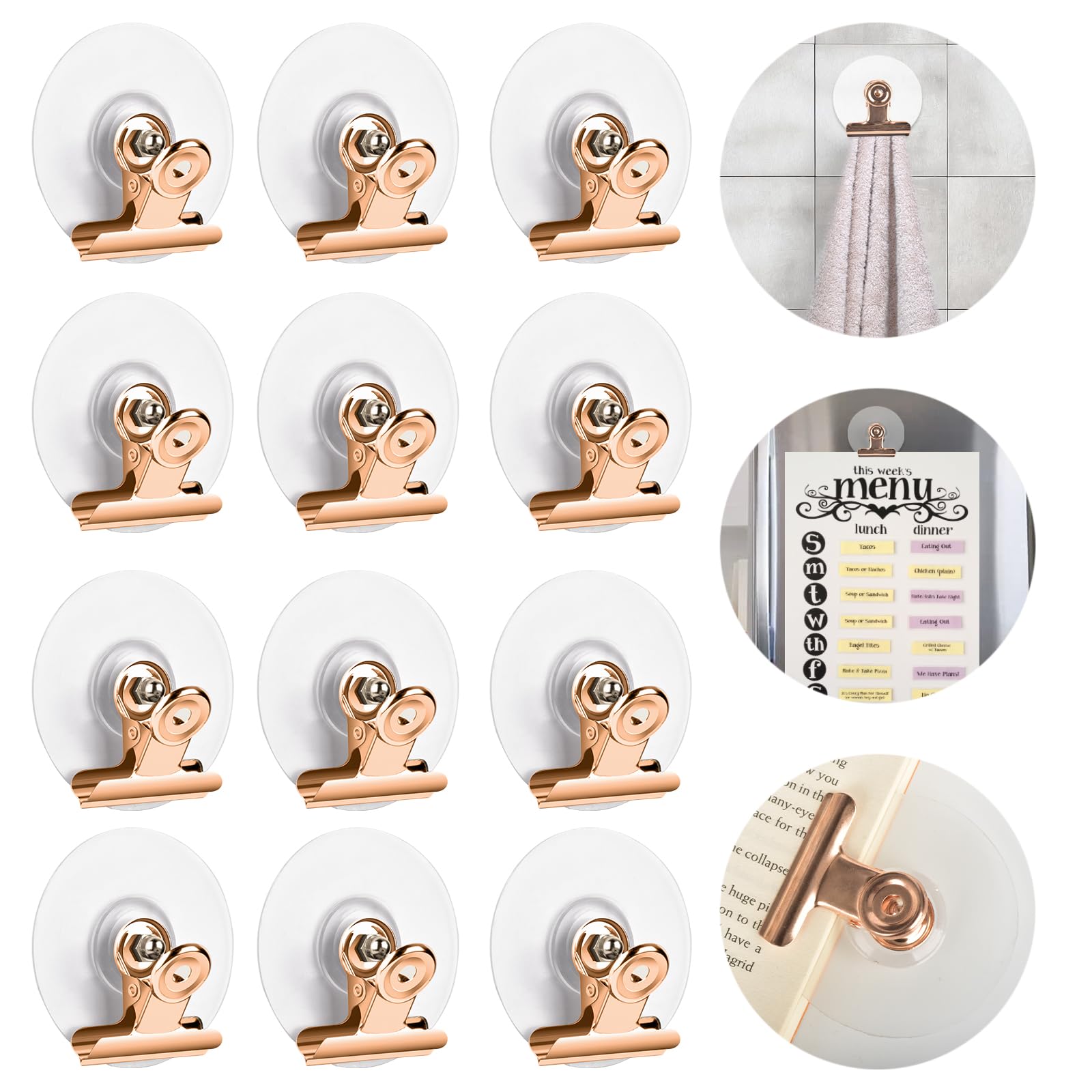 100 Self Adhesive Metal Badge Clips - Peel & Stick ID Card Holders