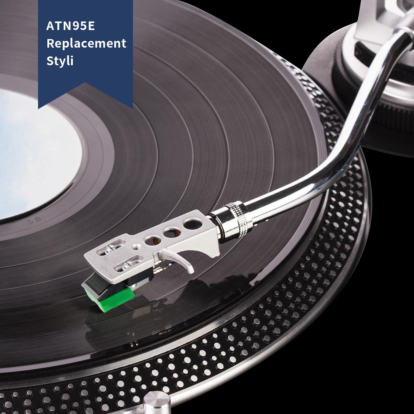 2026 ulepszony rysik, zamiennik igły diamentowej ATN95E, kompatybilny z Audio-Technica AT-LP120-USB, do ATN95E zamiennik rysika
