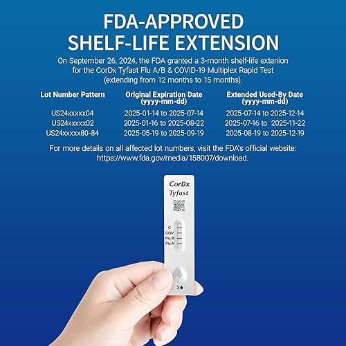 Miniatura 7 de CorDx TyFast 10 Mins Flu AB & Covid 19 Prueba rápida multiplex, resultados en 10 minutos precisión omite los 15 espera, autorizado por la EUA, kit
