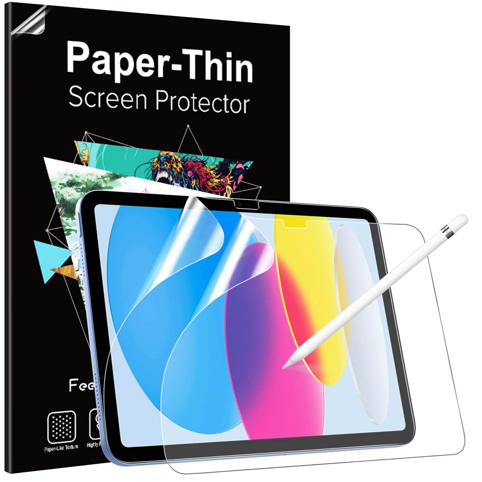 TiMOVO 2 Stück Papier Schutzfolie für iPad A16 11 Zoll 2025 (11.Generation)/iPad 10. Generation 10,9 Zoll 2022, Folie mit Anti-Glare-Funktion, Schreiben und Zeichnen wie auf Papier, Matt