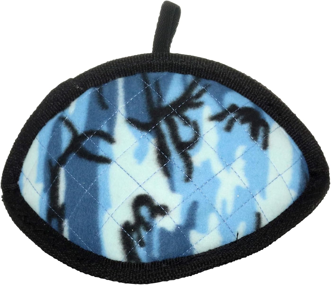 TUFFY - World's Tuffest Soft Dog Toy - Flyers & Odd Balls - Squeakers- Multiple Layers.Made Durable, Strong & Tough(Tug, Toss & Fetch).Machine Washable & Floats (Odd Ball Camo Blue, Large)