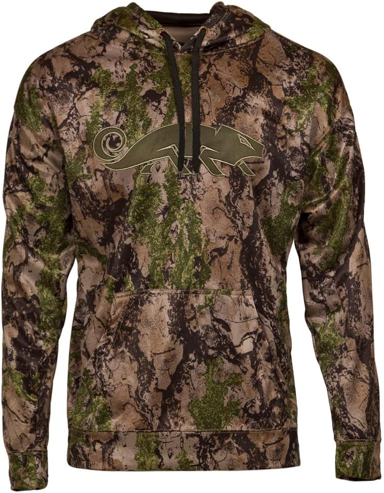 Natural Gear SCII Cool Tech SoftShell Hoodie, Camo Hoodie Hunting Gear for Men, Pullover Sweatshirt