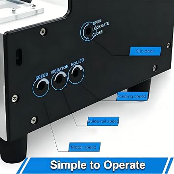 Digital Screw Counting Machine with Hopper, Automatic Screw Arranger for 1.0-5.0mm Diameter Screws, 0-9999 LED Display Electric Counter for Assembly Line