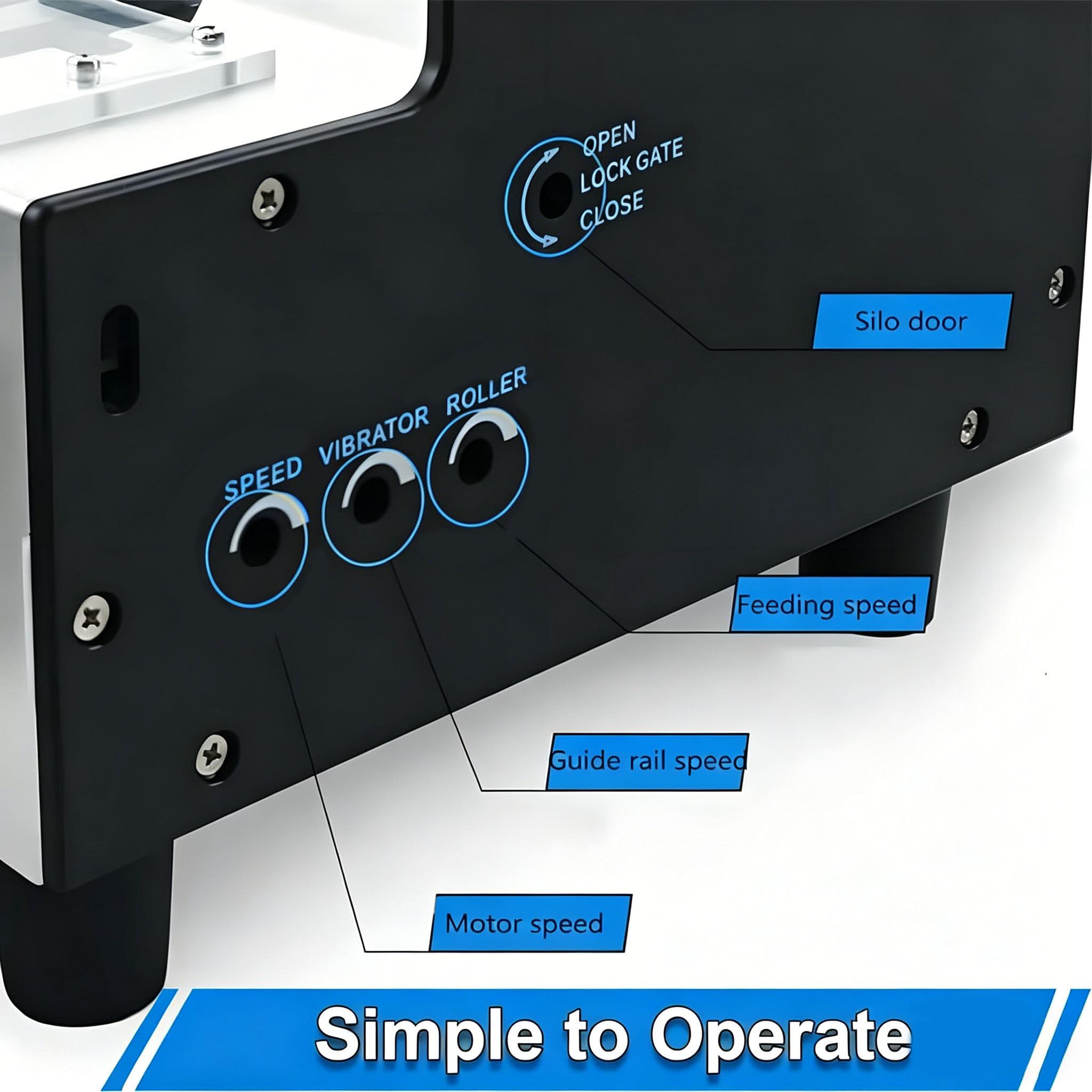 Contadora eléctrica de Tornillos 110V/220V - Pantalla LED, riel Ajustable de 1,0 a 5,0 mm, Herramienta Industrial para la organización y el conteo eficiente de Tornillos.