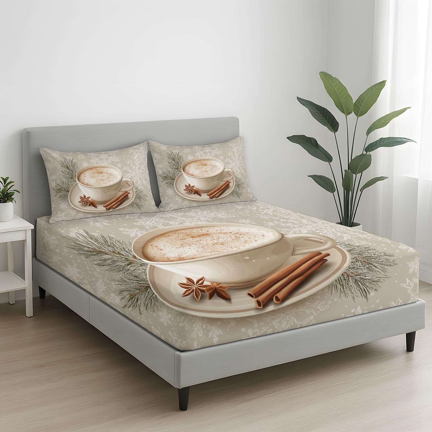 Drap-housse 90x200 microfibre literie kaki drap de lit chaud infroissable
