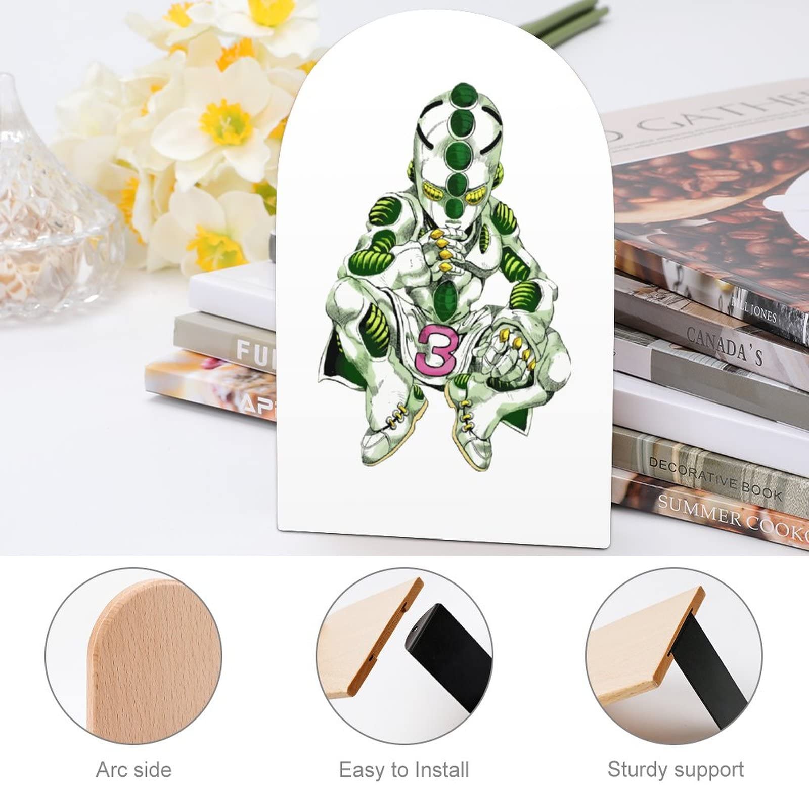 Amazon | ジョジョの奇妙な冒険 ブックエンド 図書館 本棚 本仕切り 2