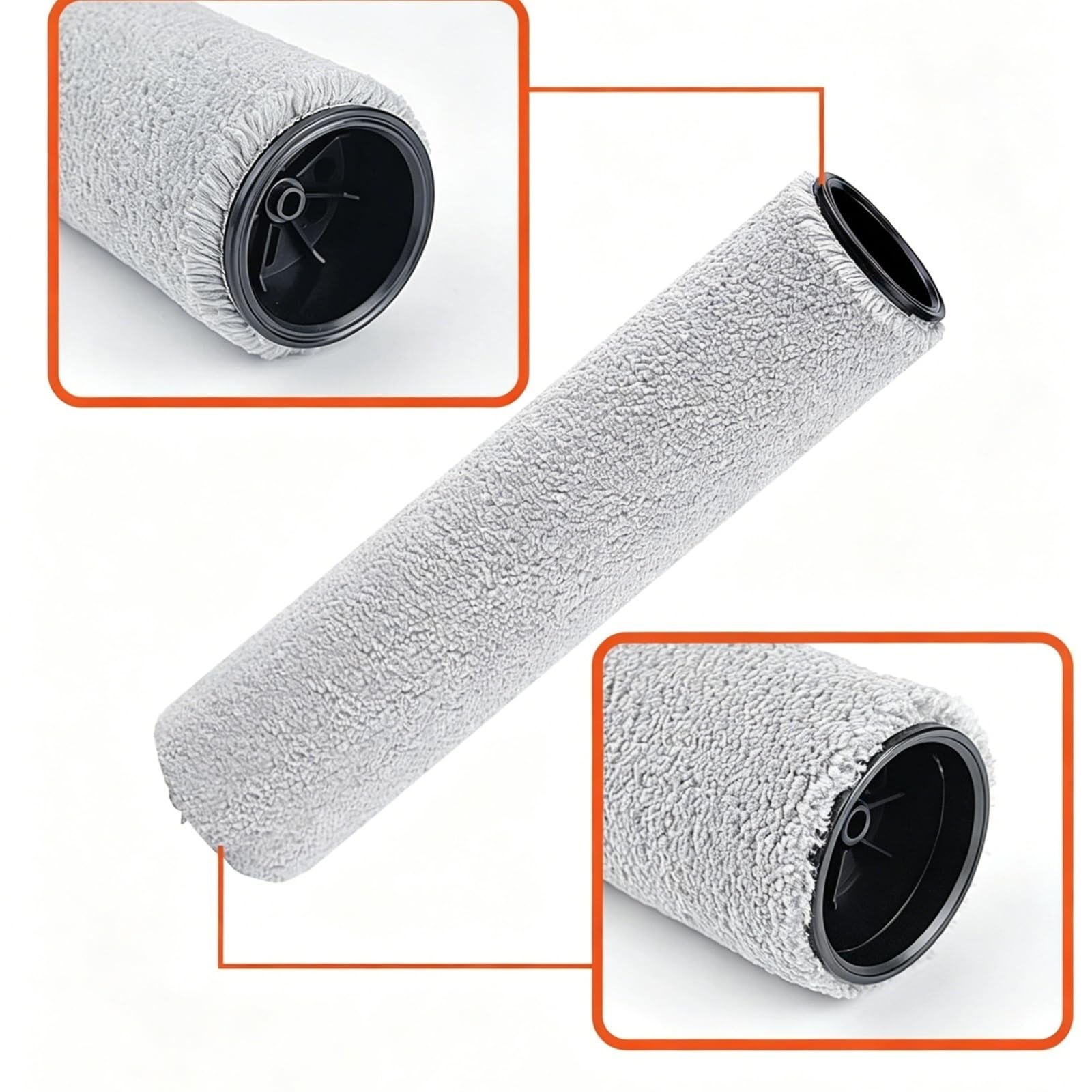 Kit De 2 Brosses À Rouleaux Et Poignées, Compatibles Avec Xiaomi W30 Pro