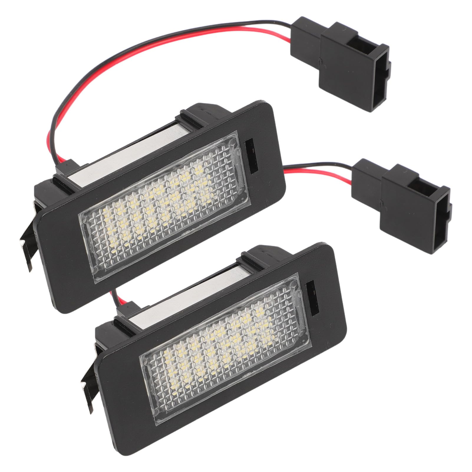 2x Luces Matricula para Audi A1 S1/A3 S3/A4 B8 8K/A4 S4/A5 S5/Q3 Q5 Q7 TT TTS Luz matrícula für VW Caddy Touran Skoda Seat 6000 K 8T0943021 4G0943021 3AF943021