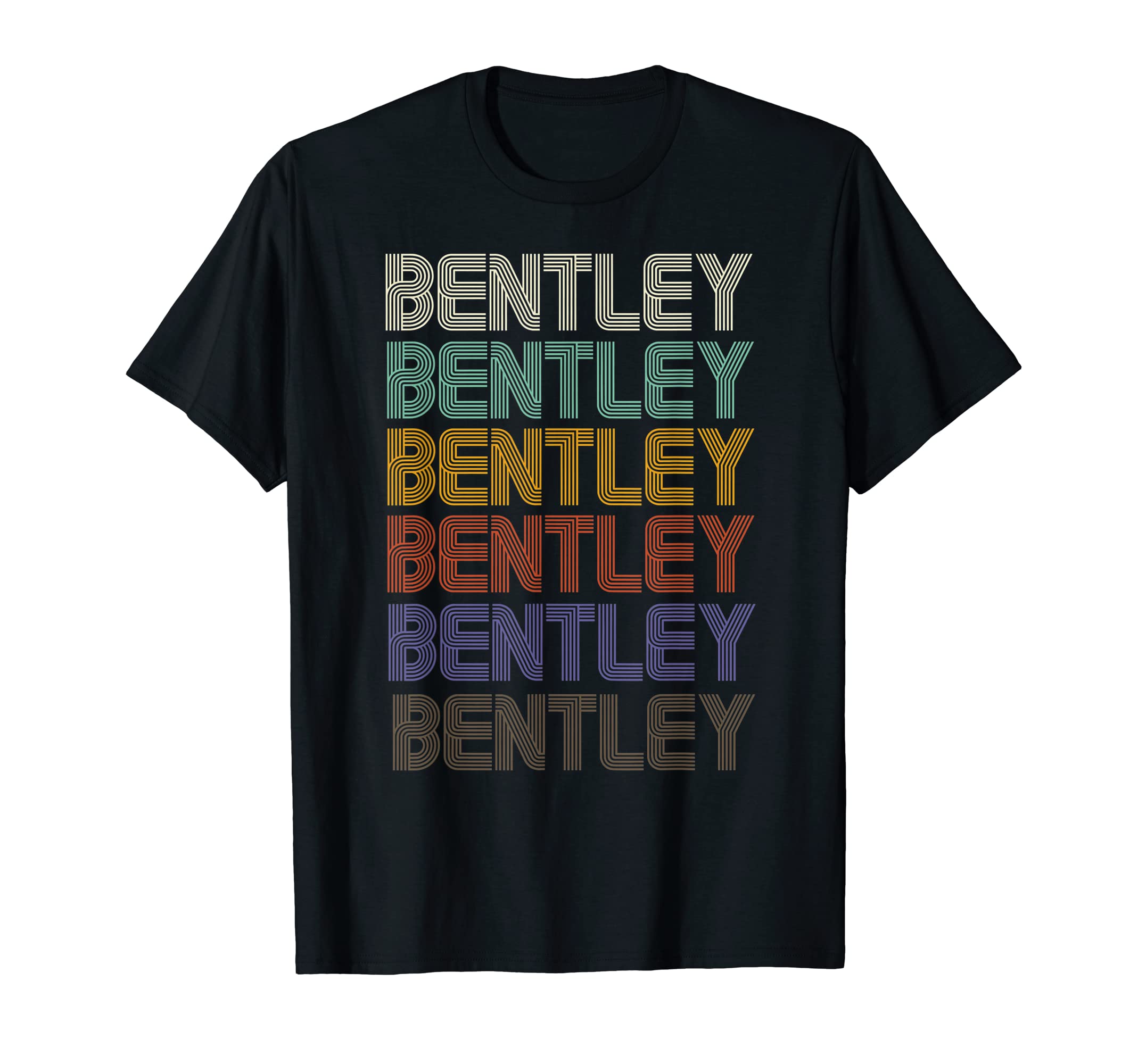 BENTLEY First Name Retro Pattern Vintage StyletT-Shirt
