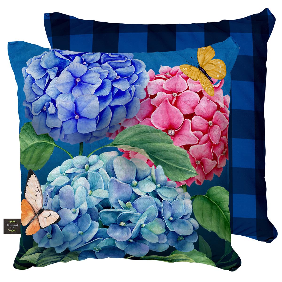 Briarwood Lane Colorful Hydrangeas Spring Pillow 17" x 17"