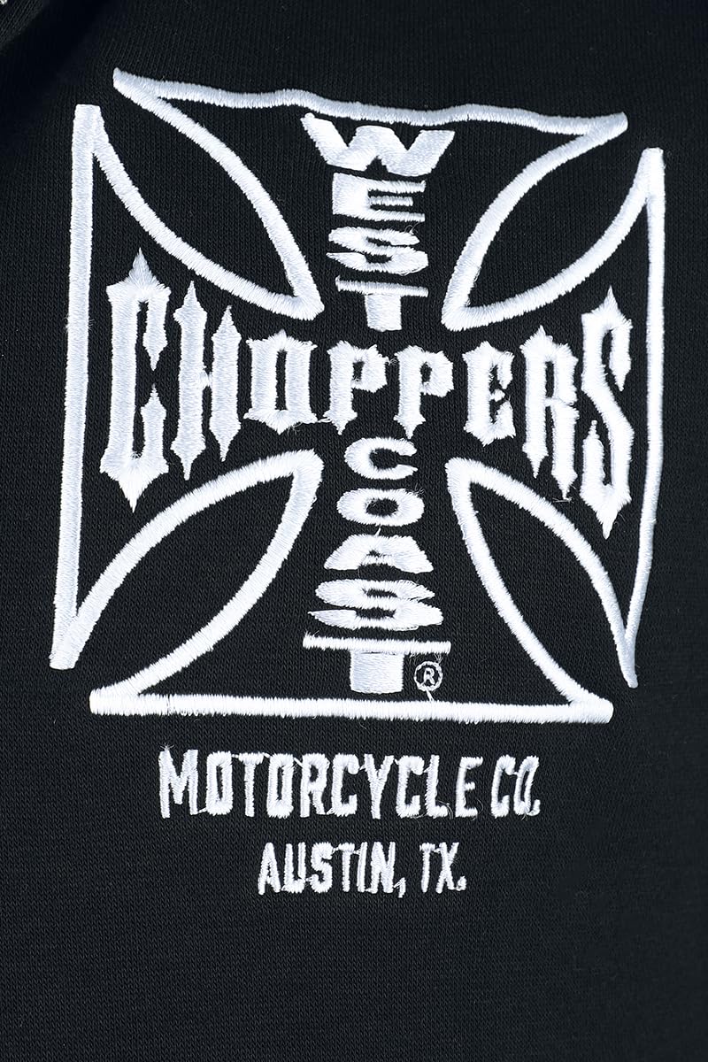 West Coast Choppers WCC OG ATX - Sweat à Capuche Sans Manches Homme Veste noir L