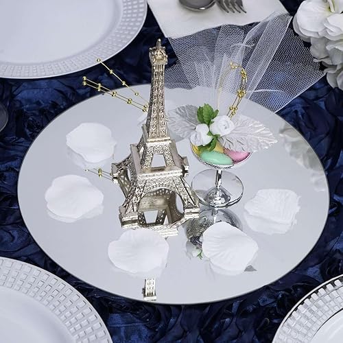 Efavormart - Espejo redondo de cristal de 12 pulgadas, decoración de mesa para bodas, fiestas, centros de mesa, 4 unidades