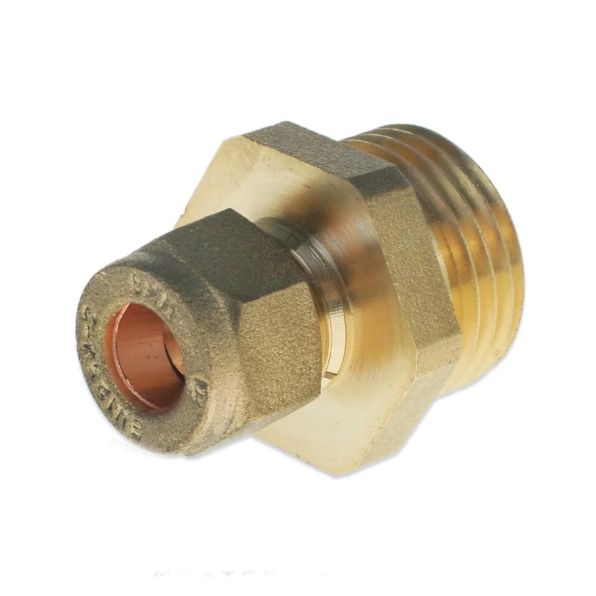 8mm Copper Compression Fitting to 1/2" Bsp Male Thread Adaptor Pipe Fitting LPG