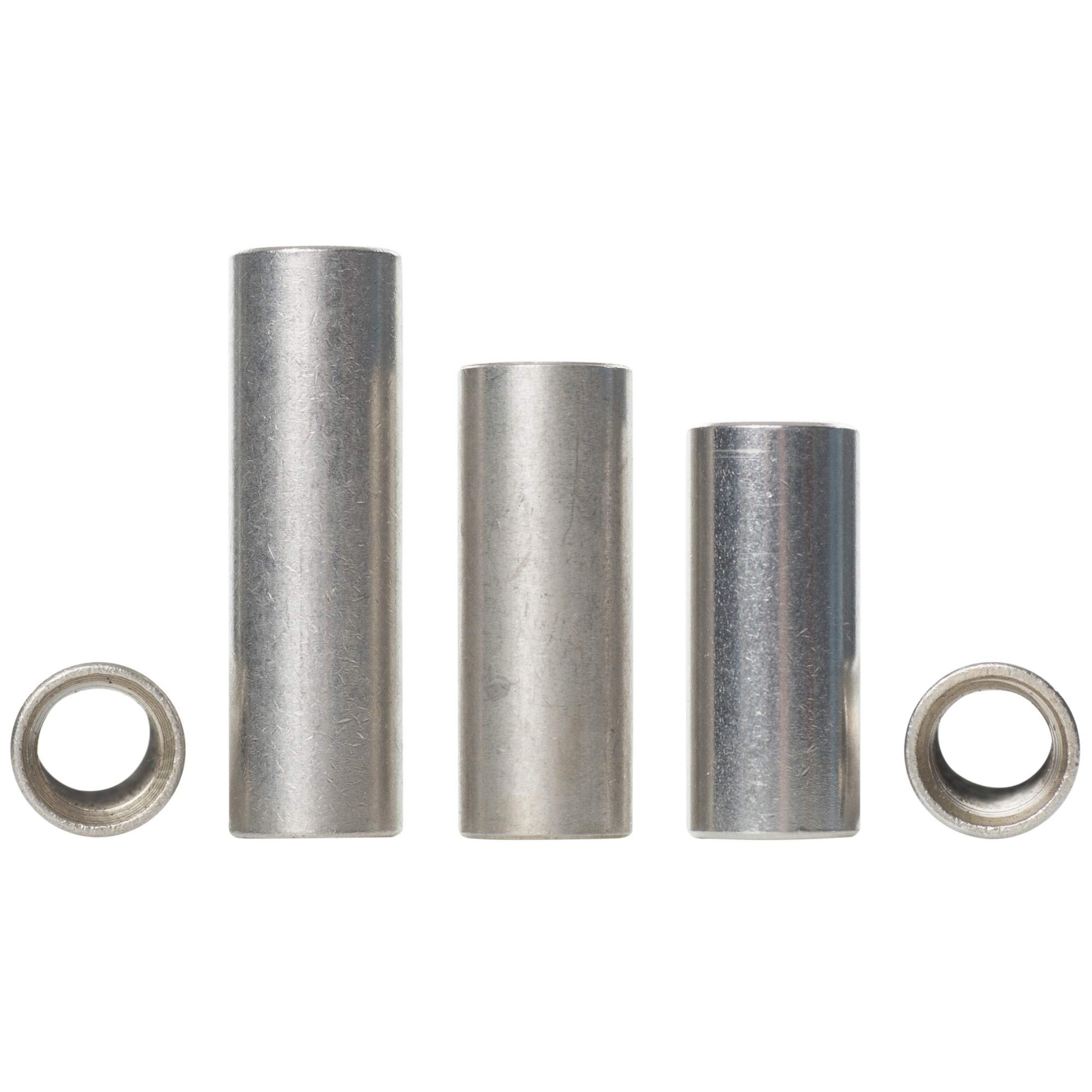 8mm / M8 x 50 A2 Stainless Steel Round Studding Connector Nuts Threaded Rod Bar Couplers - 1 Nut