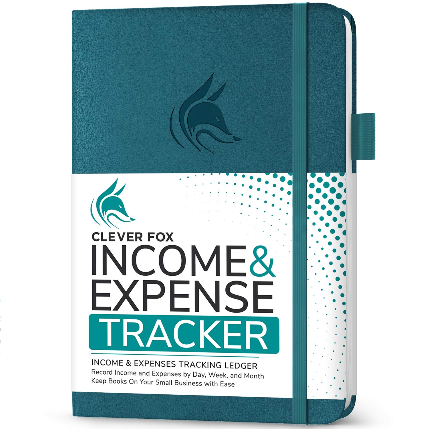 Income & Expense Tracker – Accounting & Bookkeeping Ledger Book for Small Business – 1-Year Record Notebook, A5 (Dark Teal)