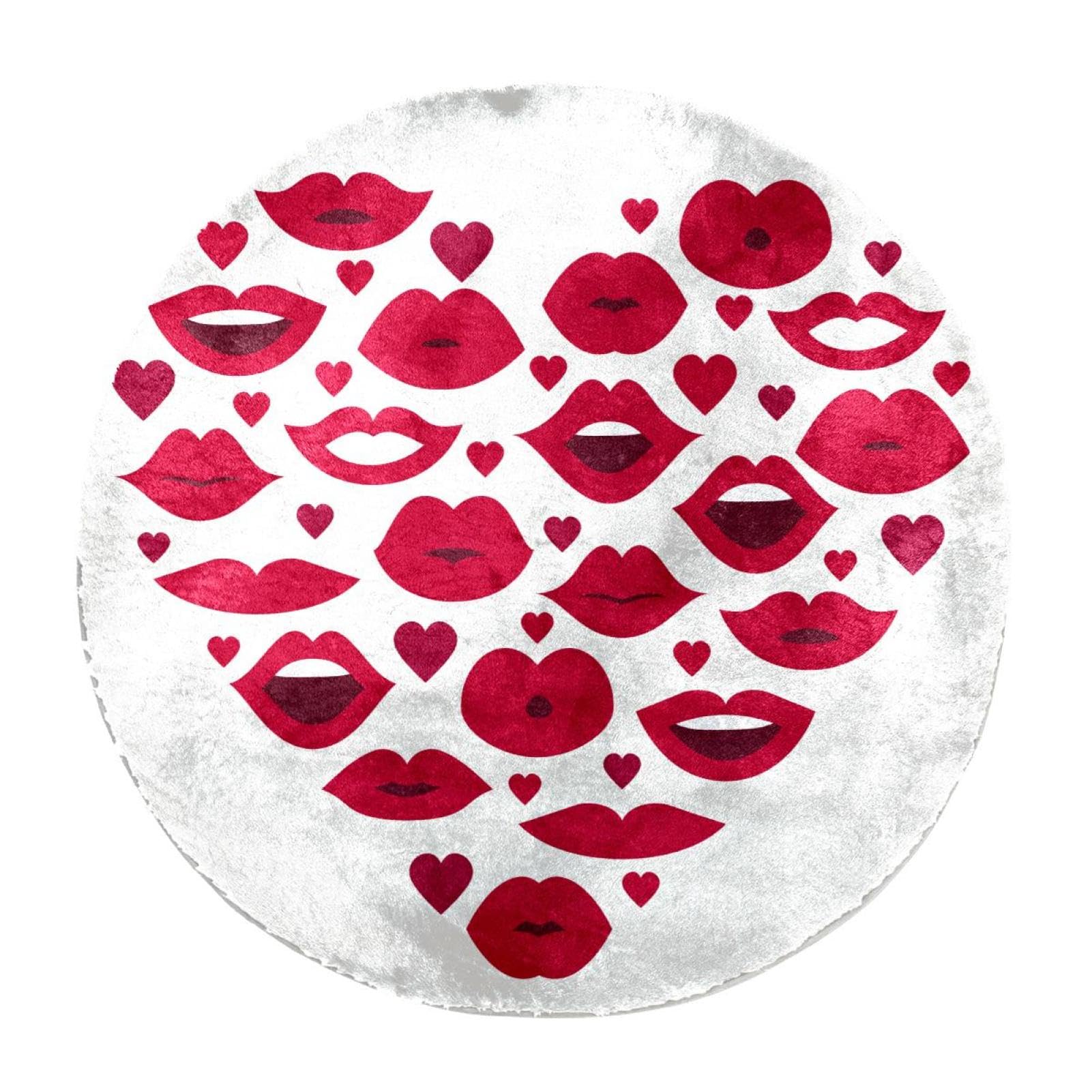Tapis à poils longs rond pour créer un coin lecture cosy