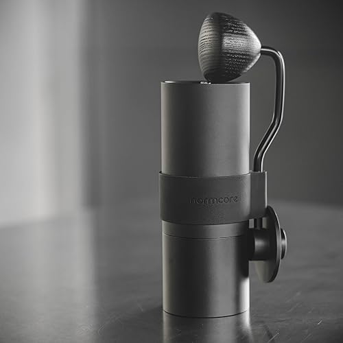 Miniatura 2 de Normcore Molinillo de café manual V2, rebaba fantasma de titanio de 1.913 in para moler uniforme, forma de partícula redonda y sabor brillante,
