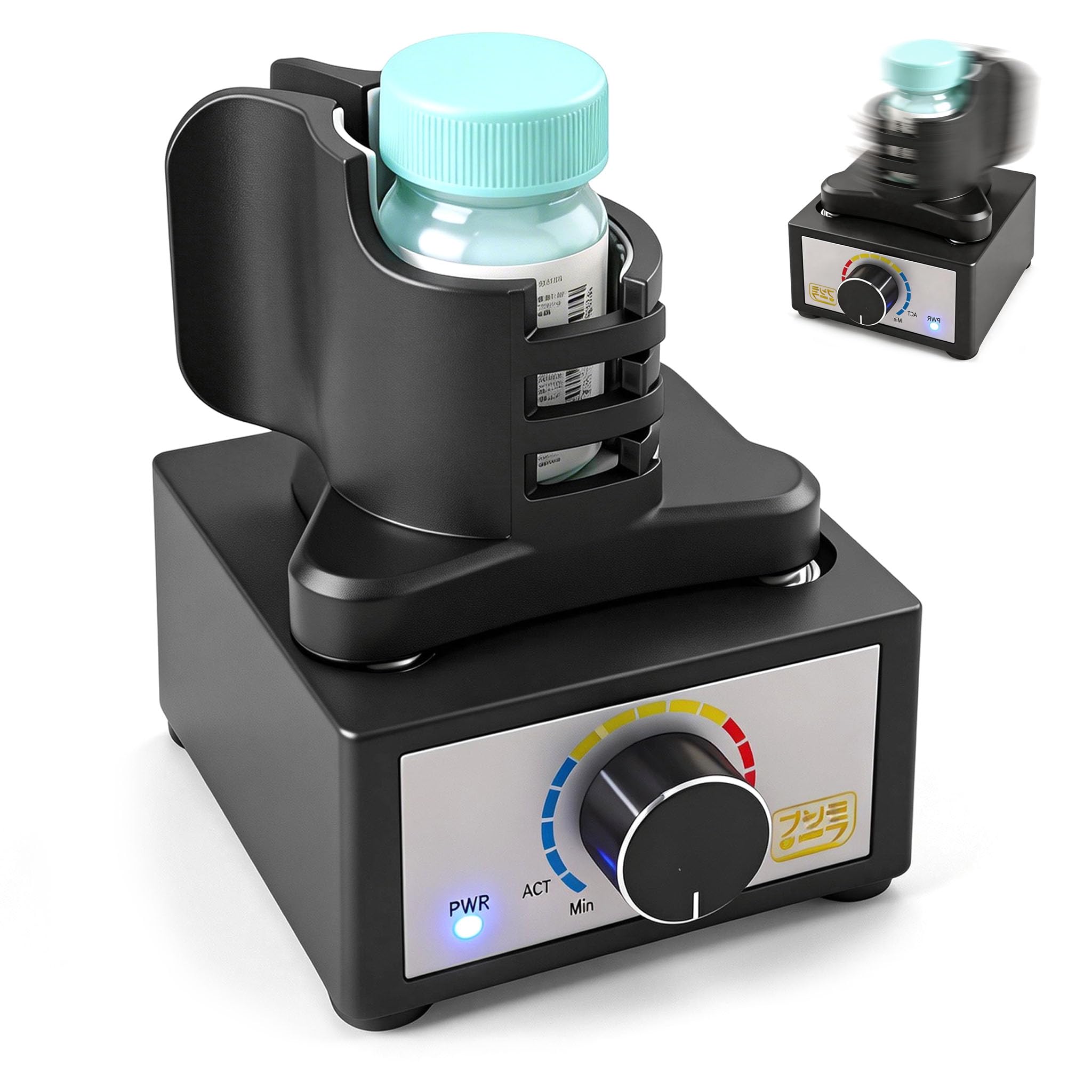 Miscelatore Vortex, Turbo Shaker Gundam Modello Paint Shaker Mani Libere 300~2400rpm Adatto 10-100ml Tre Stadi Velocità Miscelazione Vernice Per Laboratorio Smalto Unghie Adesivi Ciglia Vernici
