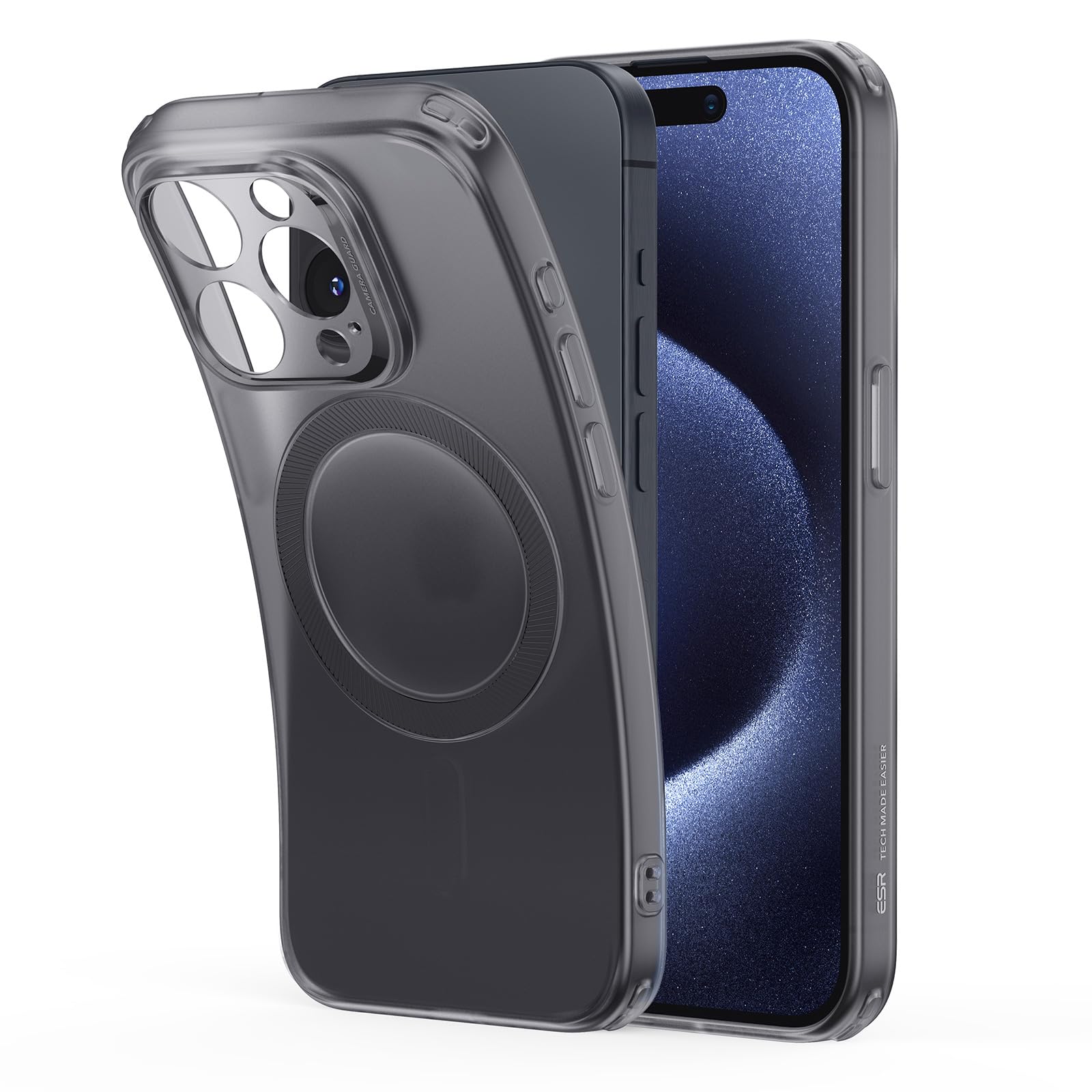ESR for iPhone 15 Pro Max Case, Compatible with MagSafe, Military-Grade Protection, Resists Yellowing and Scratches, TPU, Magnetic Case for iPhone 15 Pro Max, Frosted Gray (B0CP7T3Y2J) Amazon Price History, Amazon Price Tracker