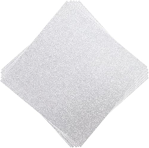 Miniatura 8 de Acrux7 100 hojas de cartulina plateada con purpurina de 12 x 12 pulgadas, papel de cartulina con purpurina para invitaciones, álbumes de recortes,