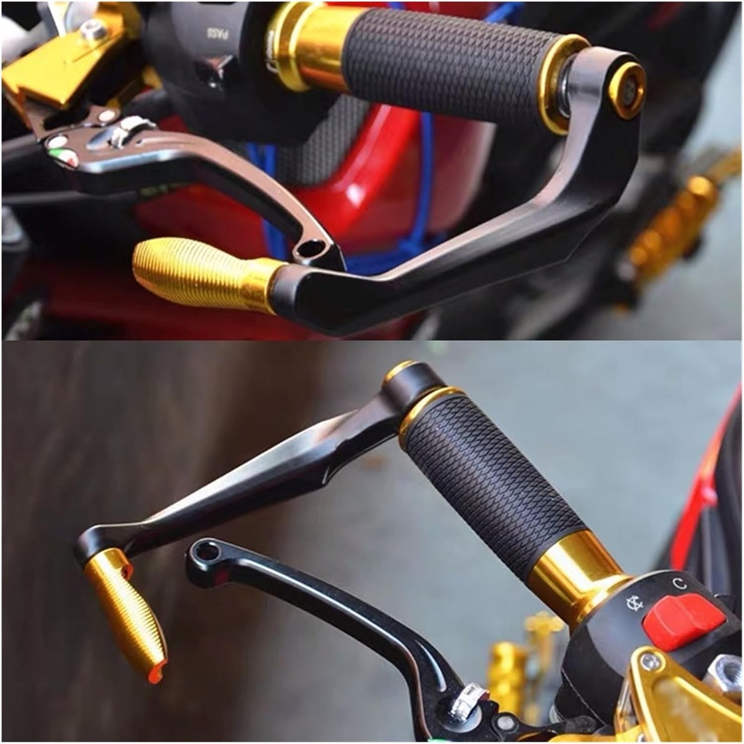 ブレーキガード ハンドルガード ヤマハに適合する YBR125 YBR 125 2005-2014 2013 2012 オートバイア ブレーキ  クラッチレバーハンドルに オートバイ調整可能な折りたたみ拡張可能なブレーキクラッチレバーヤマハ YBR125 2005 20 オートバイの  ブレーキクラッチレバー ... オートバイのハンドガード ハンドルバー ブレーキ クラッチ レバー プロテクター ガード に適合する ヤマハ YBR125 YBR