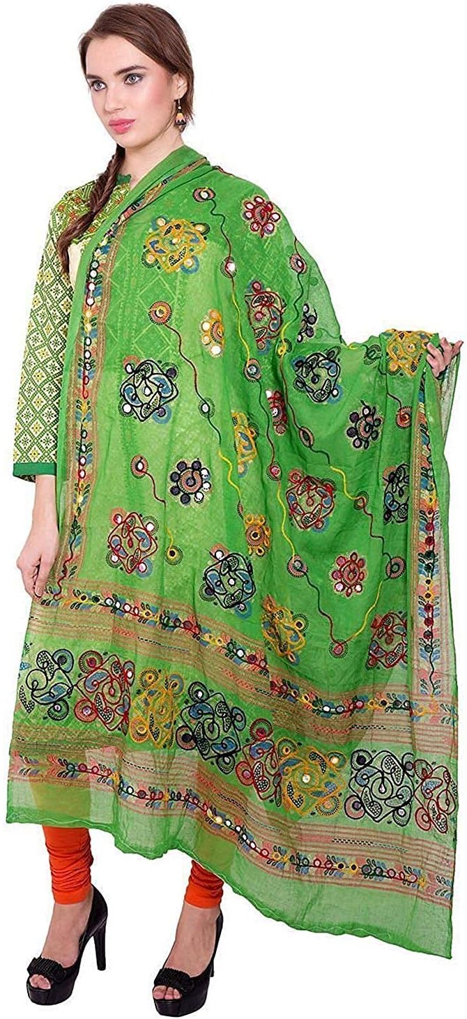 Women's Embroidered Cotton Dupatta