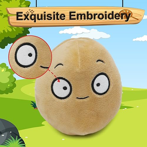 Miniatura 5 de Maikerry 1 pieza de PVZ - Figuras de plantas de peluche suave de peluche para plantas de pared, gran regalo para niños y fanáticos, cumpleaños,