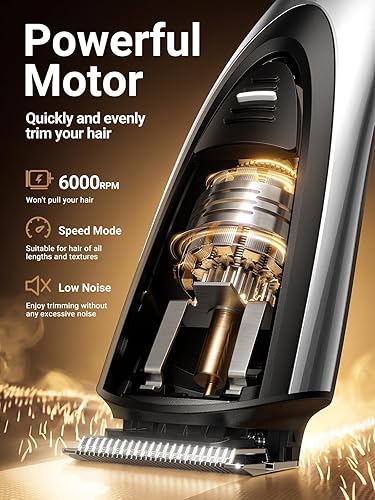 Miniatura 5 de SHPAVVER Cortadora de barba para hombres: cortapelos profesionales de barbero - Kit de aseo inalámbrico 12 en 1 - Afeitadora eléctrica impermeable