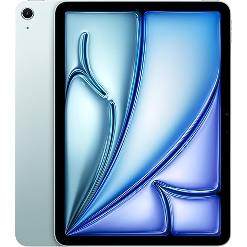2025 Apple iPad Air 7 Gen, 13-inch Display, 128GB Storage WiFi - Blue (Renewed Premium)