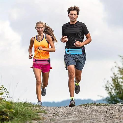 Miniatura 5 de Riñonera delgada para correr, riñonera reflectante para senderismo, ciclismo, entrenamiento, bolsa para correr, bolsa para correr, soporte para