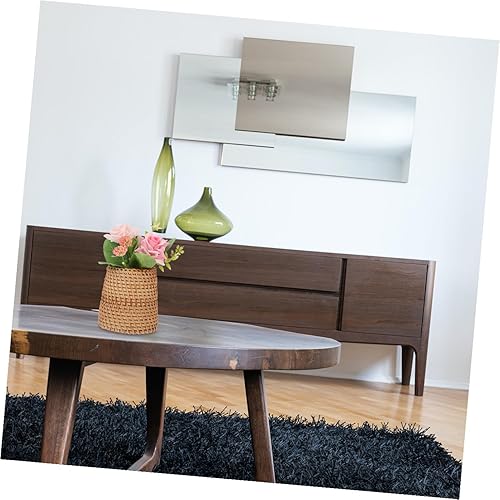 Miniatura 5 de GRIRIW Tubo de almacenamiento de ratán para decoración de mesa de madera, lápiz de madera, decoración de madera, macetas para plantas de interior,