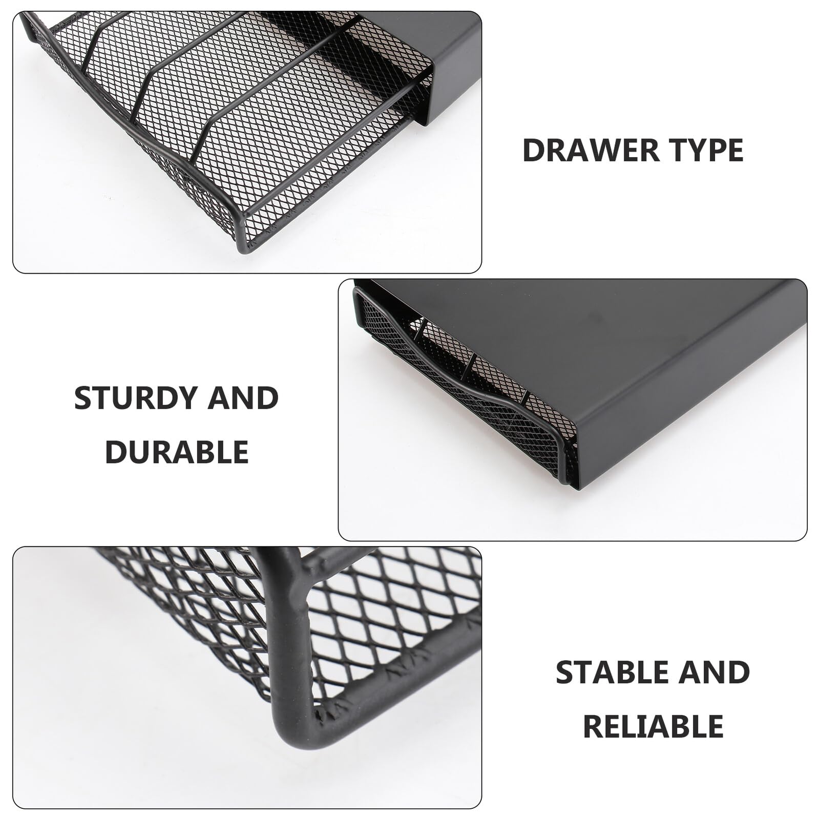 Didiseaon Soporte en Café o Cápsulas Hierro de Cajón para Tipo Apilable Resistente Organizar y Almacenar Diseño Compacto Cocina Sala