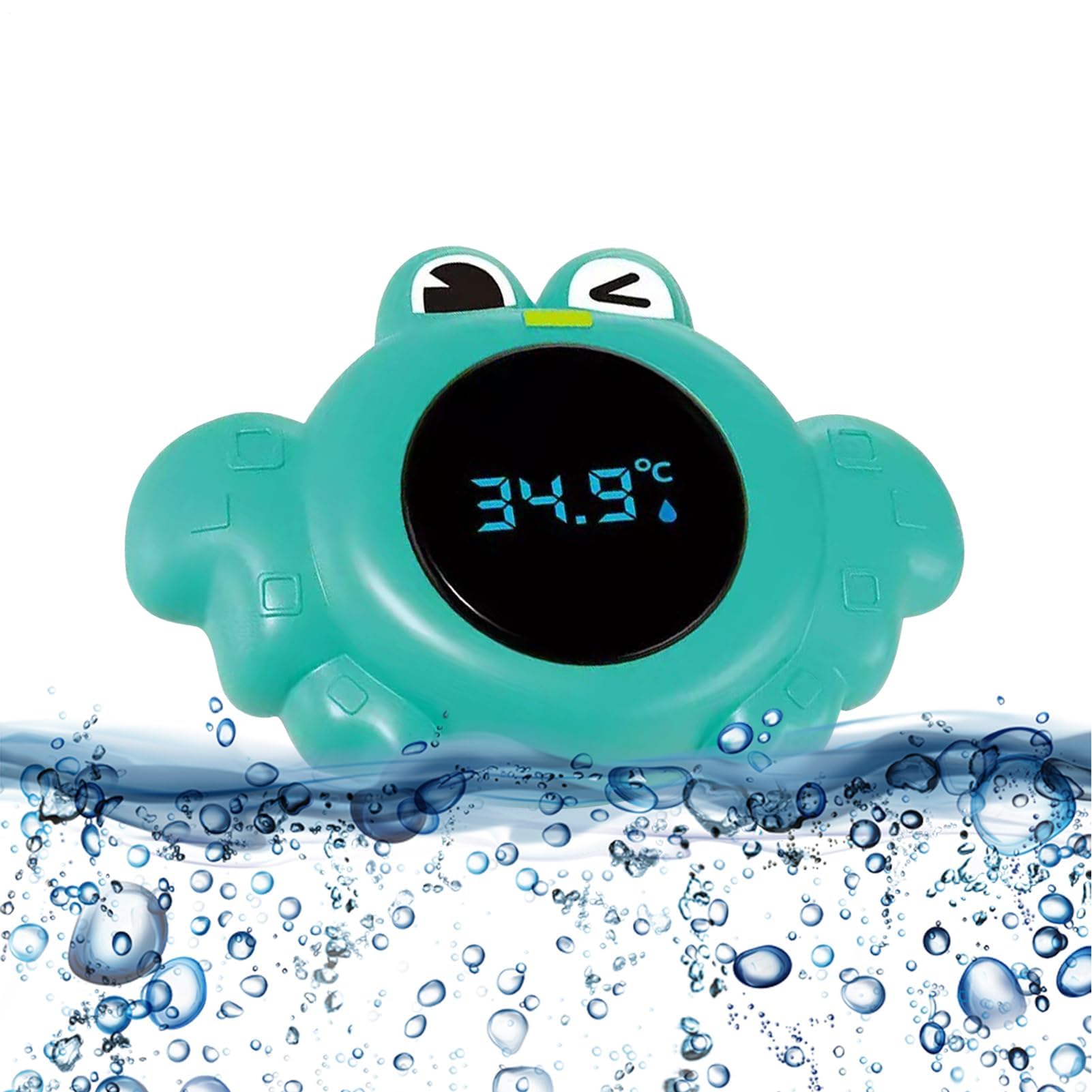 Medidor de temperatura para baño, medidor de agua electrónico impermeable, lectura instantánea de temperatura para bebés, niños, nuevos padres, ducha, piscina, diseño de animales
